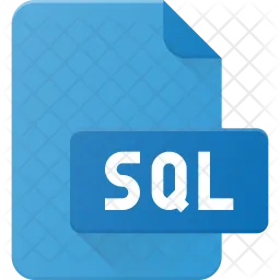 Sql File Icon - Download in Flat Style
