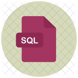 Sql file Icon - Download in Flat Style