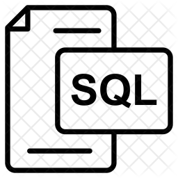 Sql file Icon - Download in Line Style