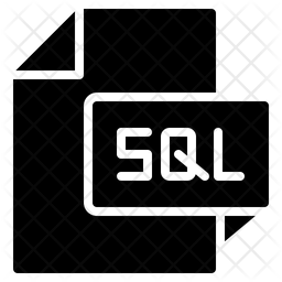 Sql File Icon - Download in Glyph Style