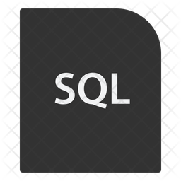 Sql File Icon - Download in Glyph Style