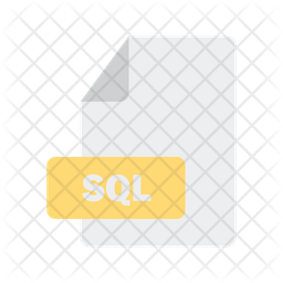 Sql File Icon - Download in Flat Style