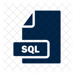 Sql File Icon - Download in Glyph Style