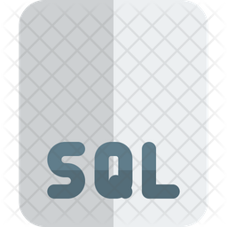 Sql File Icon - Download in Flat Style