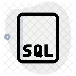 Sql File Icon - Download in Colored Outline Style