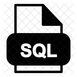 Sql File Icon - Download in Glyph Style