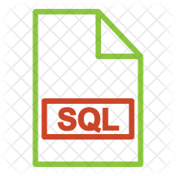 Sql File Icon - Download in Line Style