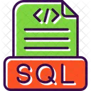 Sql File Data Database Icon