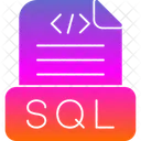 Sql File Data Database Icon