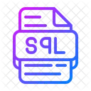 Sql Structured Query Language Database File Type Icon