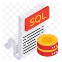 Sql File Sql Document Sql Paper Icon