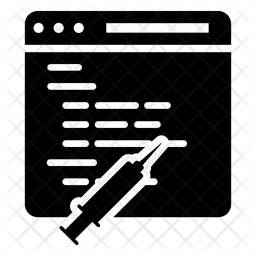 Sql Injection Icon - Download in Glyph Style