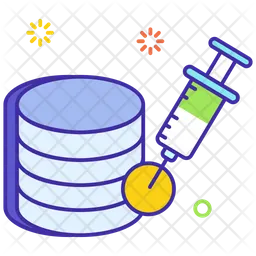 Sql Injection Icon - Download In Colored Outline Style
