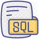 Sql Structured Query Language Color Outline Style Icon Icon