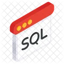 Sql 웹사이트 Sql 웹 Sql 웹페이지 아이콘