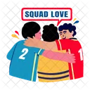 Squad Love Supporting Group Icon