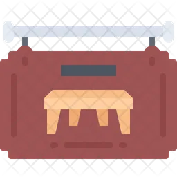 Squar Table  Icon