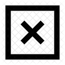 Square X Icon