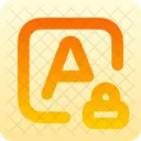 Square A Lock  Icon