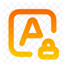 Square A Lock Key Password Icon