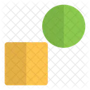 Square and circle  Icon