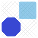 Square and octagon  Icon