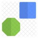 Square and octagon  Icon