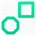 Square And Octagon  Icon