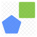 Square And Pentagon  Icon