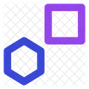 Square and polygon  Icon