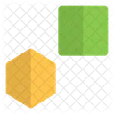 Square and polygon  Icon