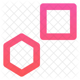 Square And Polygon  Icon