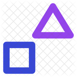 Square and triangle  Icon