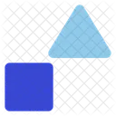 Square and triangle  Icon