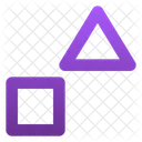 Square And Triangle  Icon