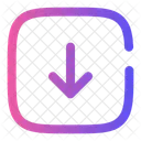 Square Arrow Down Navigation Multiply Icon