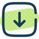 Square Arrow Down Navigation Multiply Icon