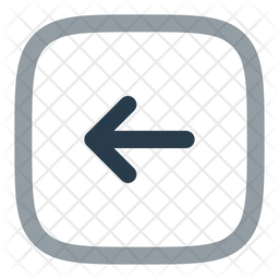 Square Arrow Left  Icon