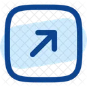 Square Arrow Right Up Icon