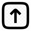 Square Arrow Up Navigation Multiply Icon