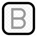 Square B Letter Letter A Icon