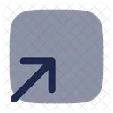 Square Bottom Up Arrow Ui Icon