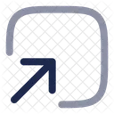 Square Bottom Up Arrow Ui Icon