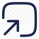 Square Bottom Up Arrow Ui Icon