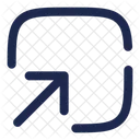 Square Bottom Up Arrow Ui Icon