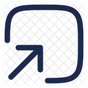Square Bottom Up Arrow Ui Icon