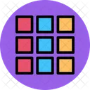 Square Box Grid Colorful Icon