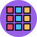 Square Box Grid Colorful Icon