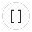 Square Brackets Brackets Round Icon