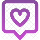 Square Bubble Heart Icon